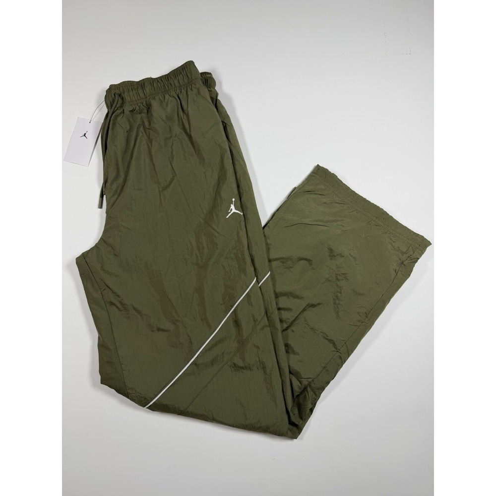 Nike Jordan Loose Fit Olive Green Track Pants Men's Size Large IB1047-222 NWT